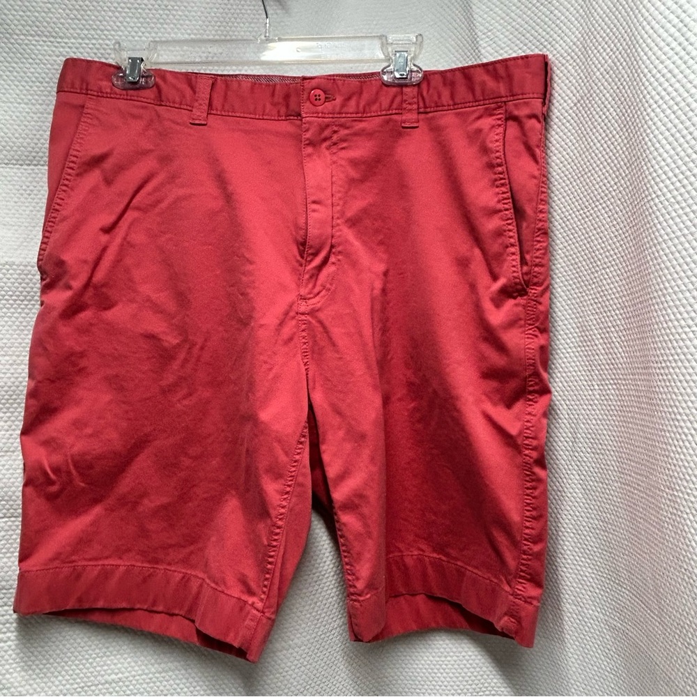 Daniel Cremieux CASSIS Deep Coral Flat‎ Front Shorts 38